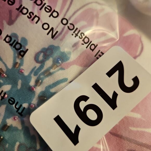 Kenneth Too Women’s Sz Lg Top Purple Green Floral Cotton Blend - Picture 8 of 9